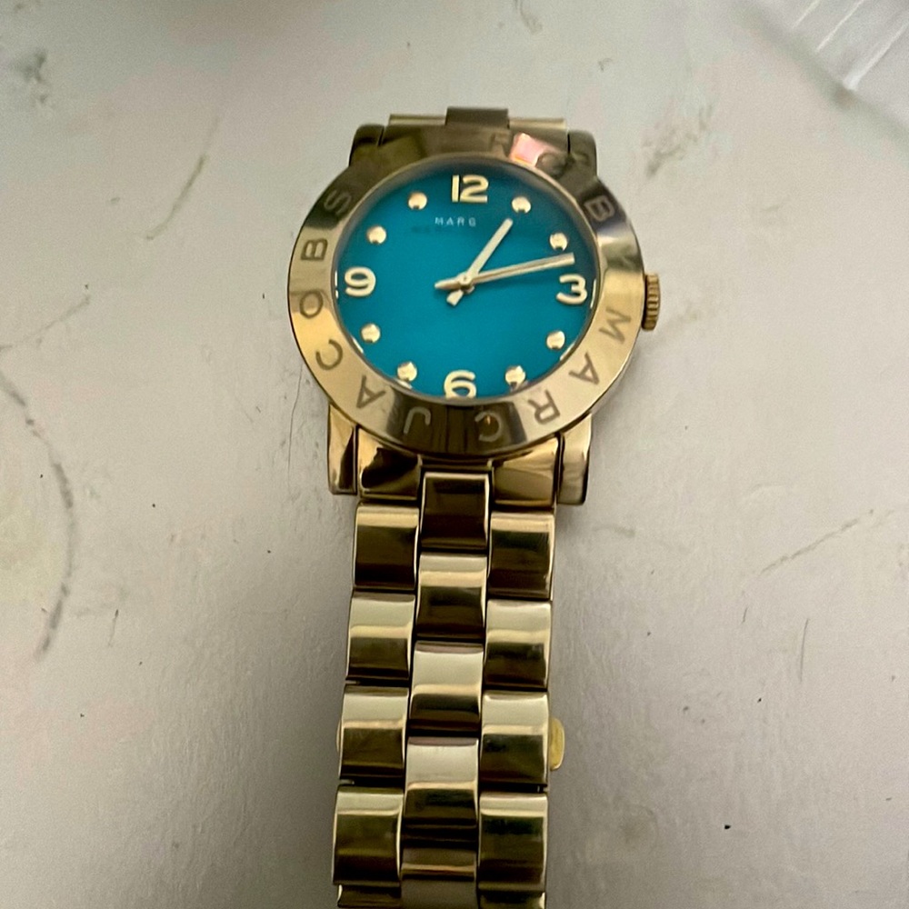 Gold and Blue watch